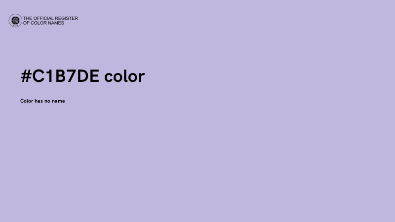 #C1B7DE color image