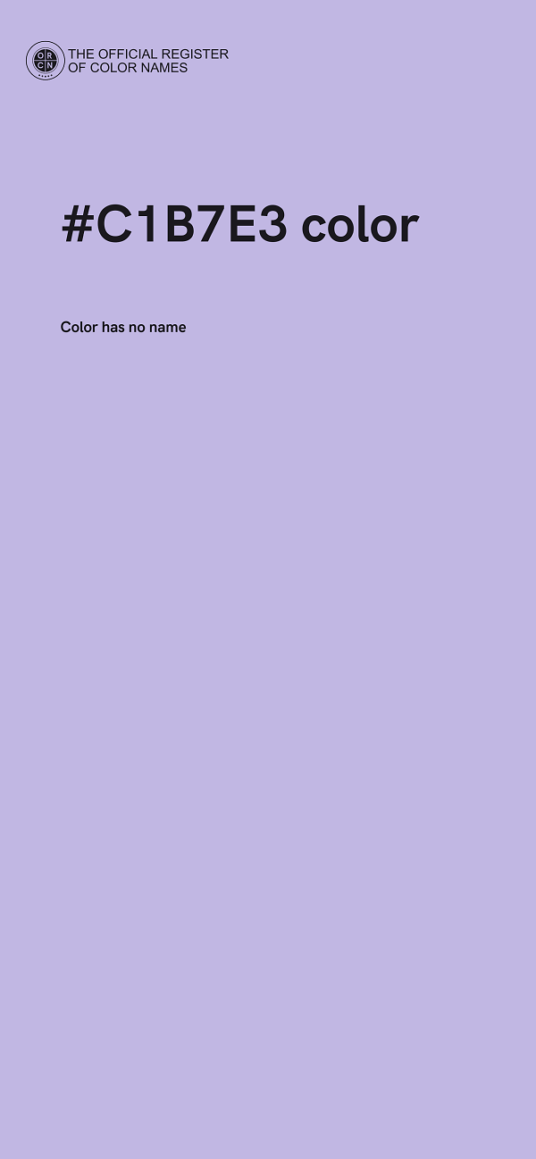 #C1B7E3 color image