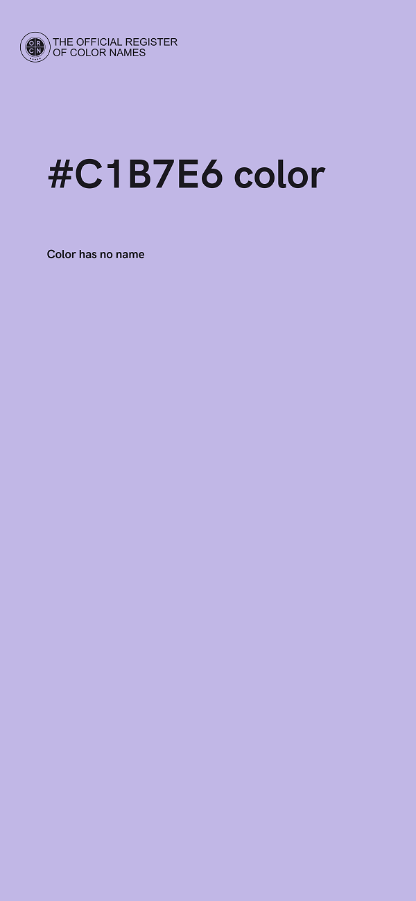 #C1B7E6 color image