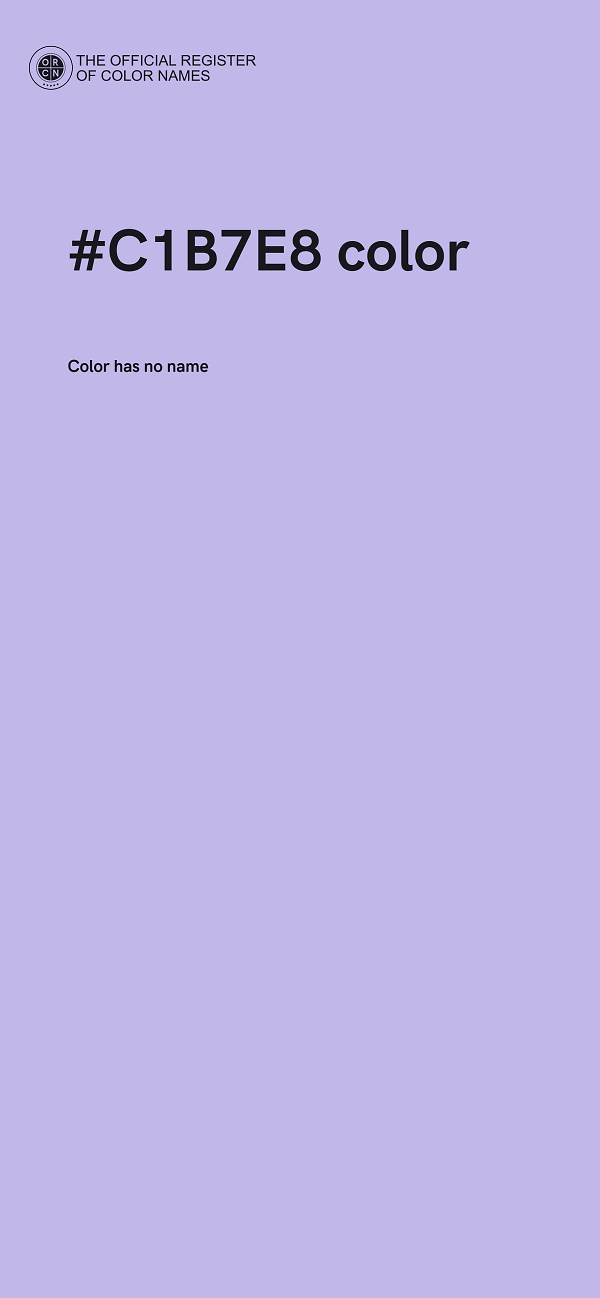 #C1B7E8 color image