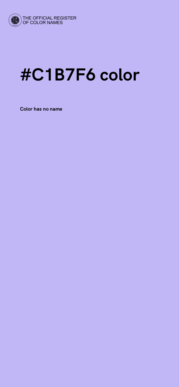 #C1B7F6 color image