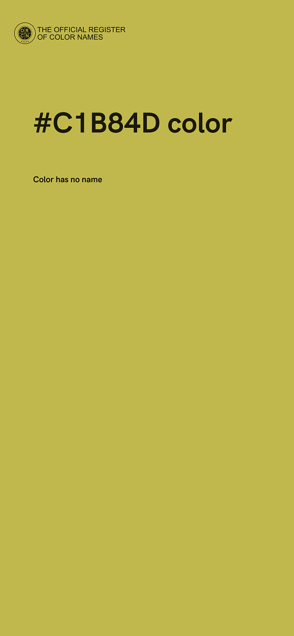 #C1B84D color image