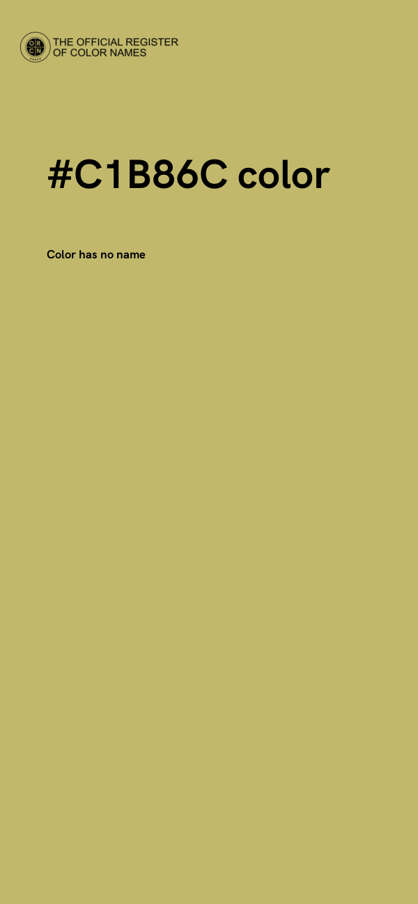#C1B86C color image