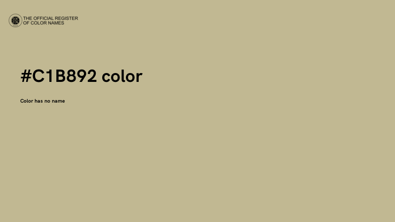 #C1B892 color image