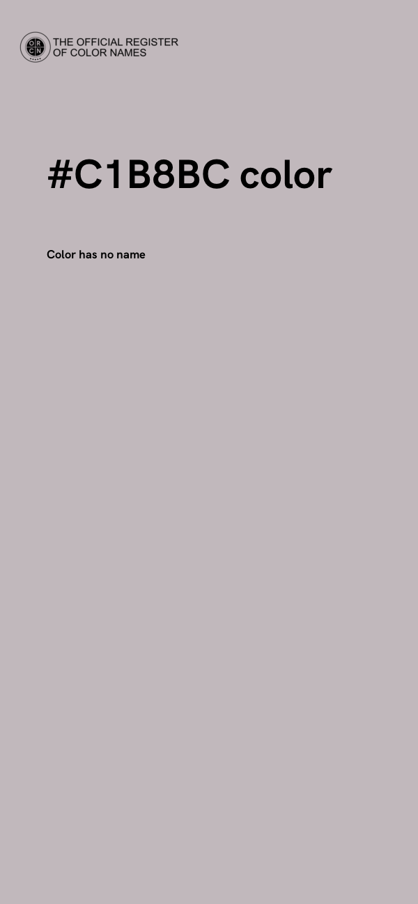 #C1B8BC color image