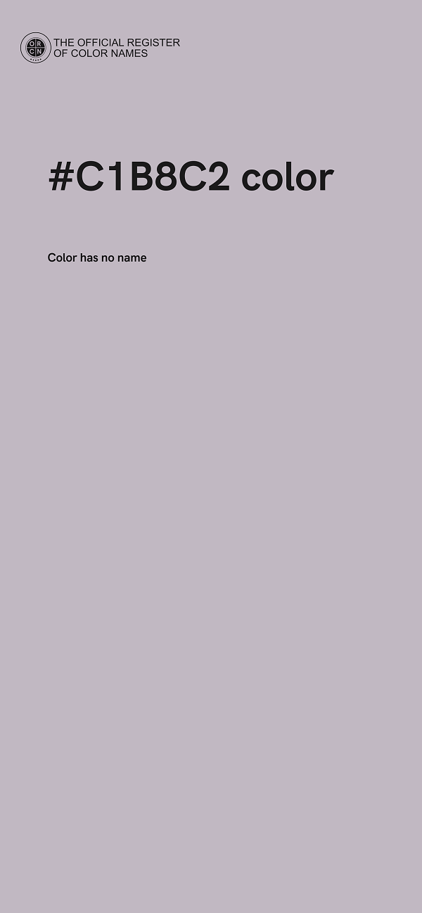 #C1B8C2 color image