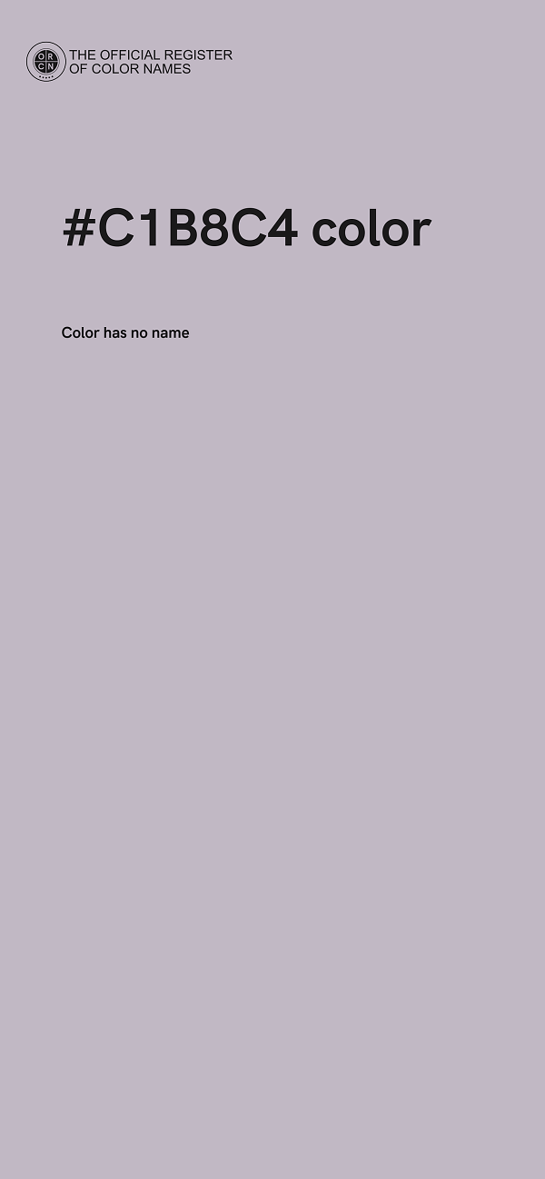 #C1B8C4 color image
