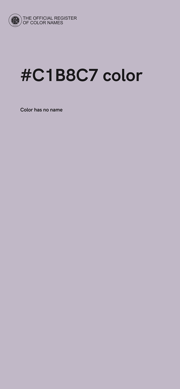 #C1B8C7 color image