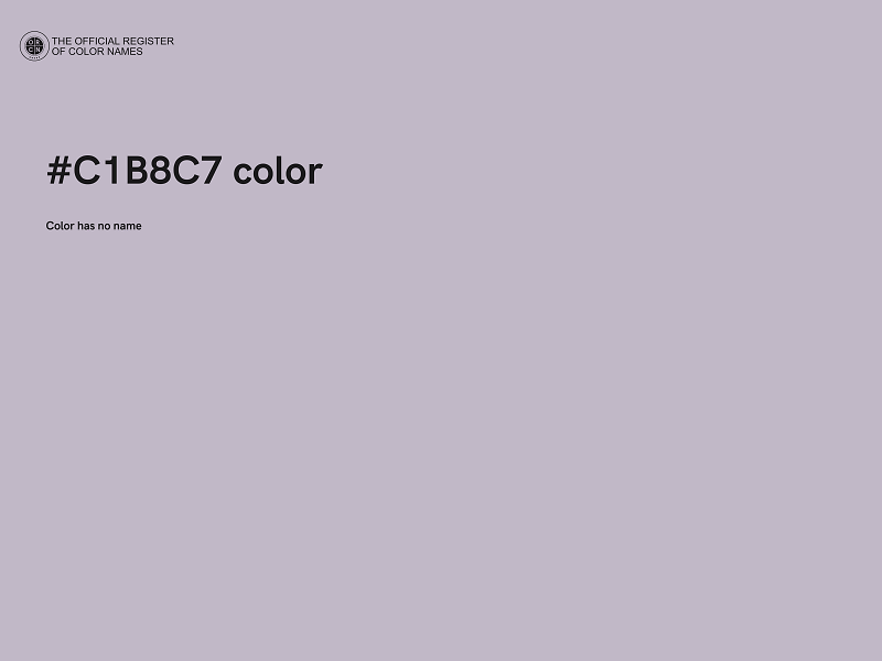 #C1B8C7 color image
