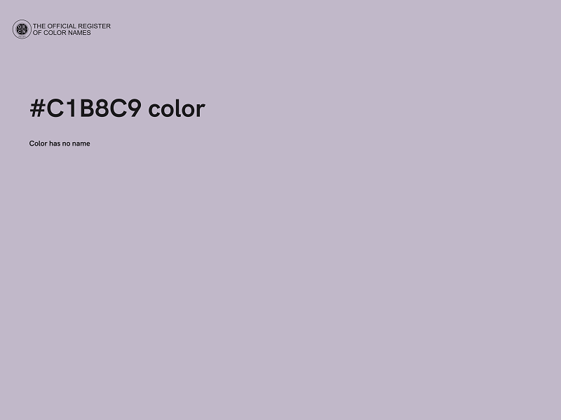 #C1B8C9 color image