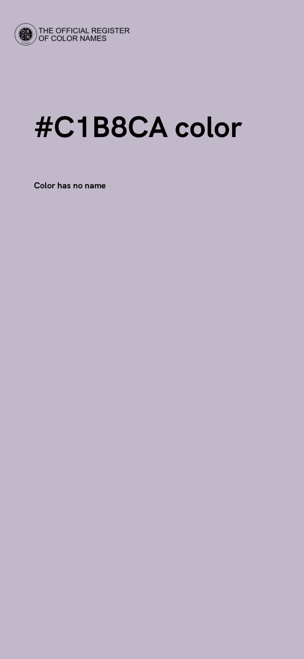 #C1B8CA color image