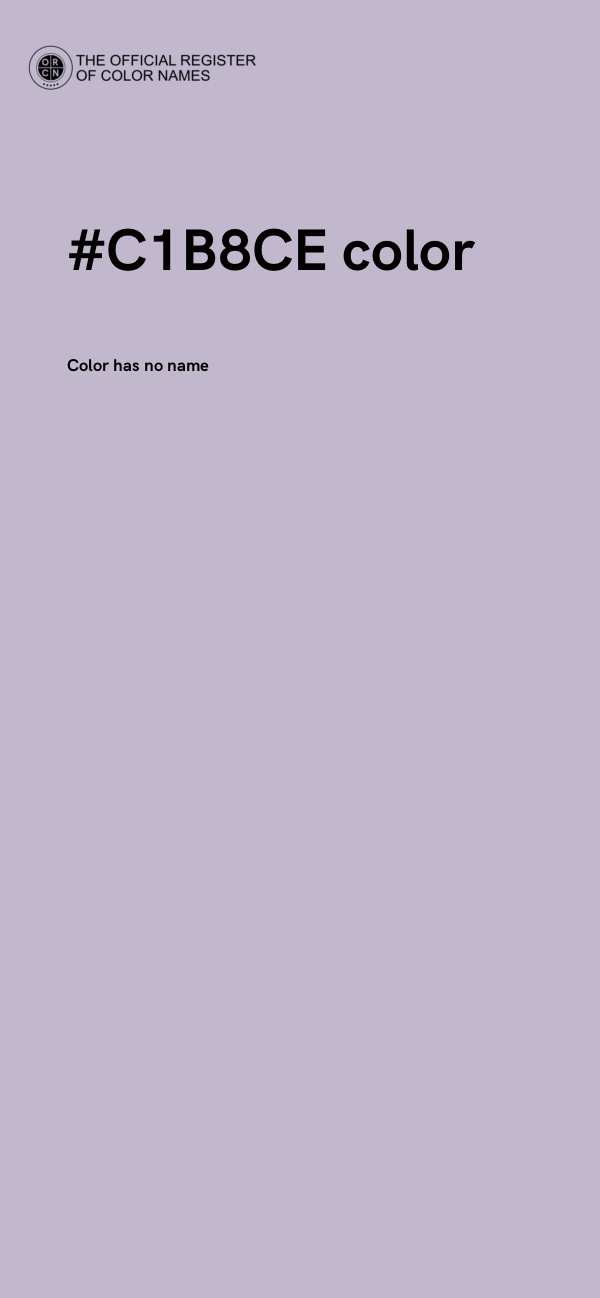 #C1B8CE color image