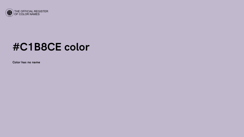 #C1B8CE color image