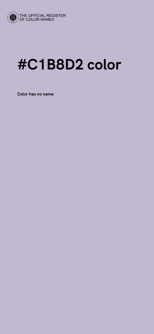 #C1B8D2 color image