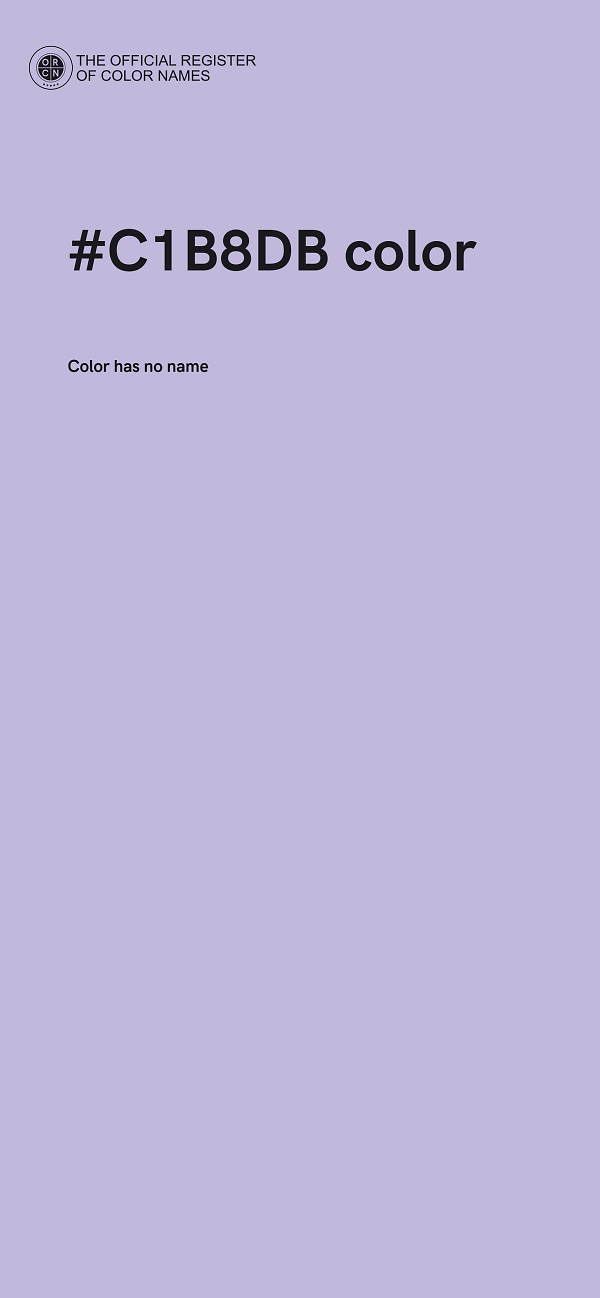 #C1B8DB color image