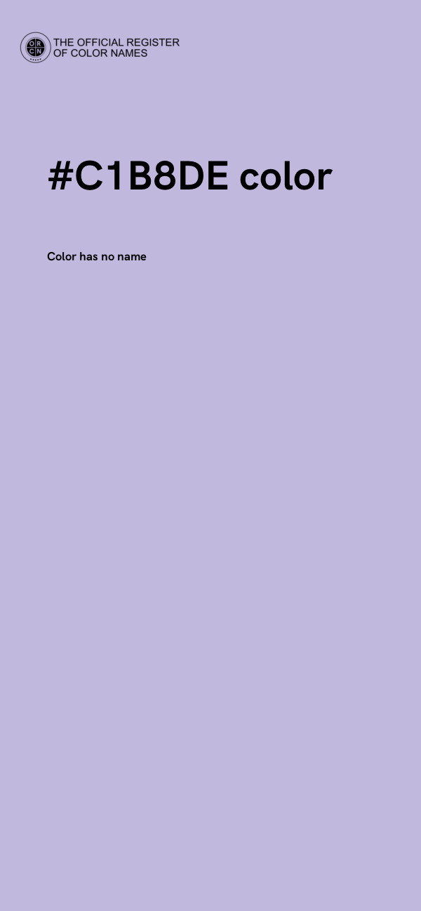 #C1B8DE color image