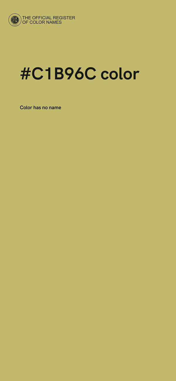#C1B96C color image