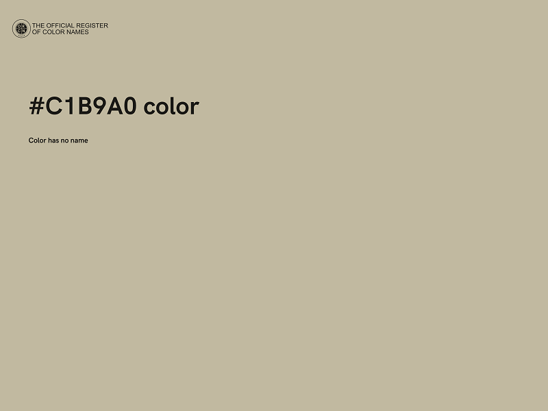 #C1B9A0 color image
