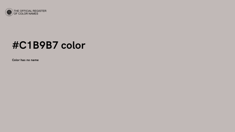 #C1B9B7 color image