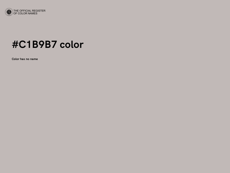 #C1B9B7 color image