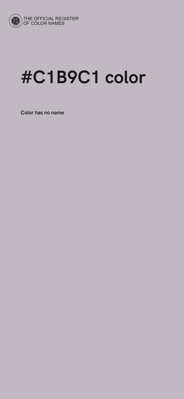 #C1B9C1 color image