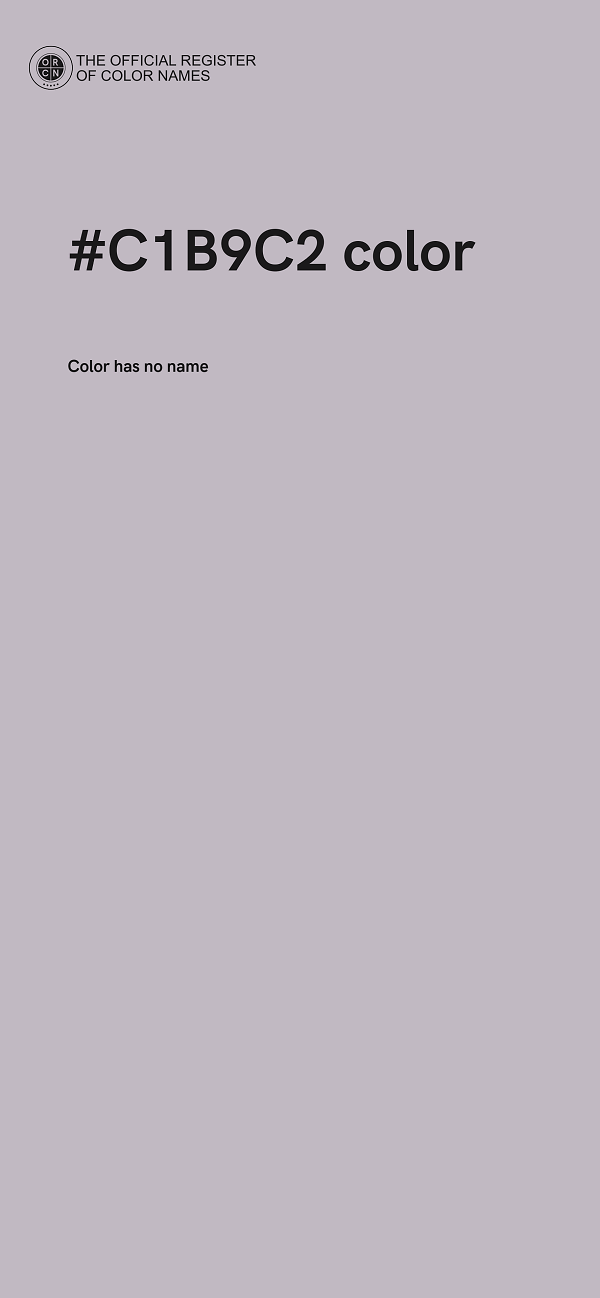 #C1B9C2 color image