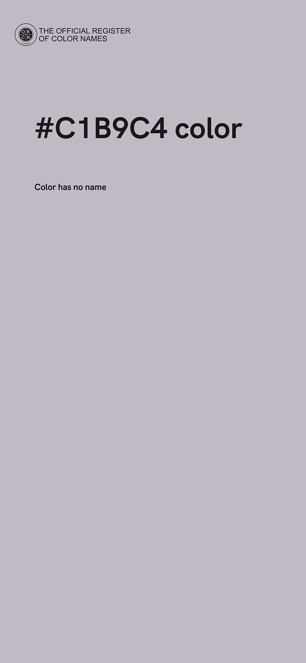 #C1B9C4 color image