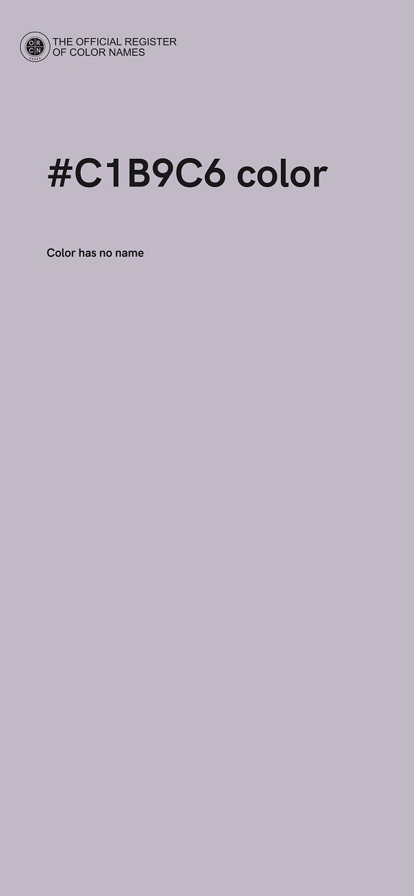 #C1B9C6 color image