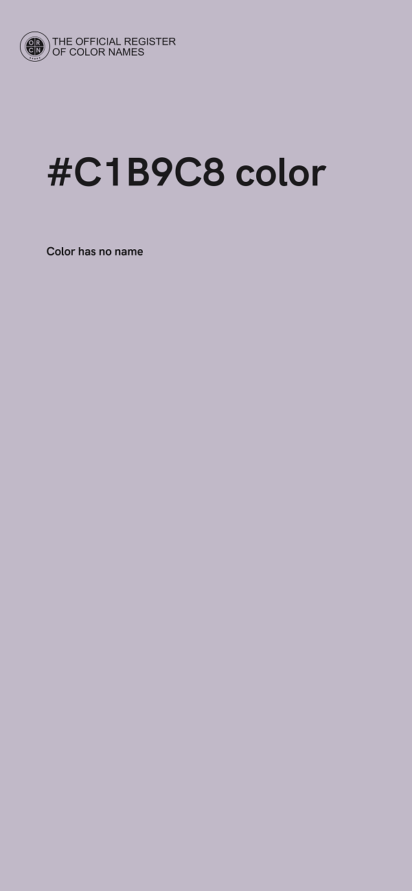 #C1B9C8 color image