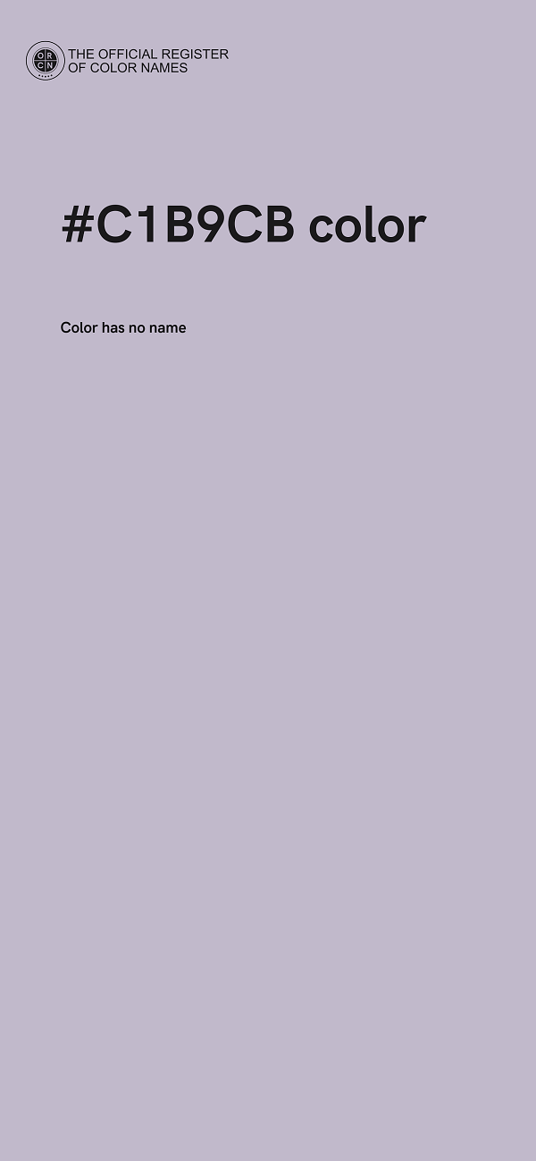 #C1B9CB color image