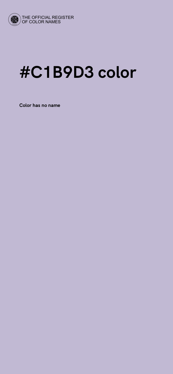 #C1B9D3 color image