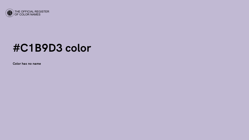 #C1B9D3 color image