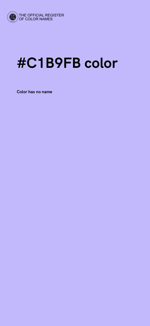 #C1B9FB color image