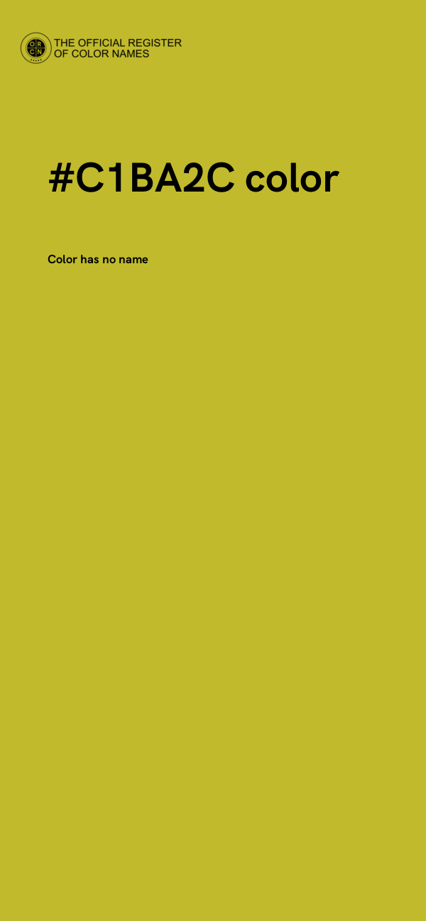 #C1BA2C color image