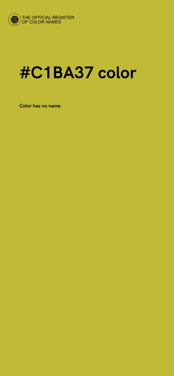 #C1BA37 color image