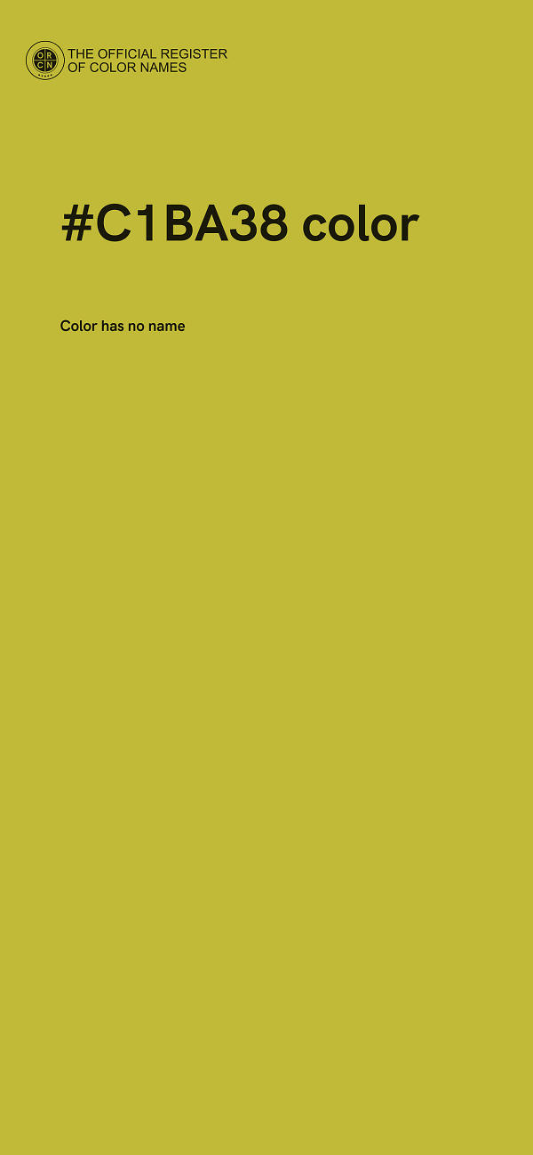 #C1BA38 color image