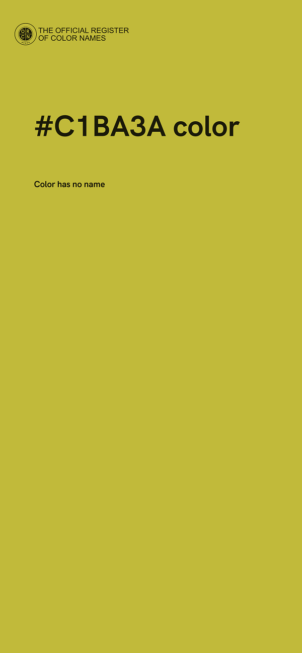 #C1BA3A color image