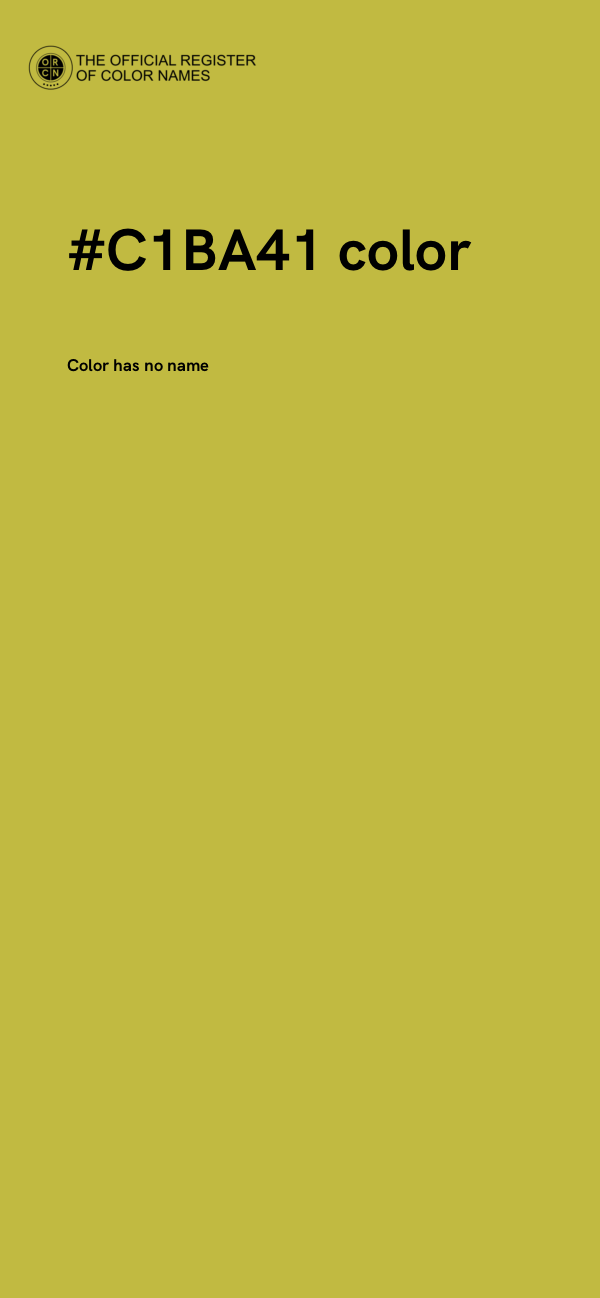 #C1BA41 color image
