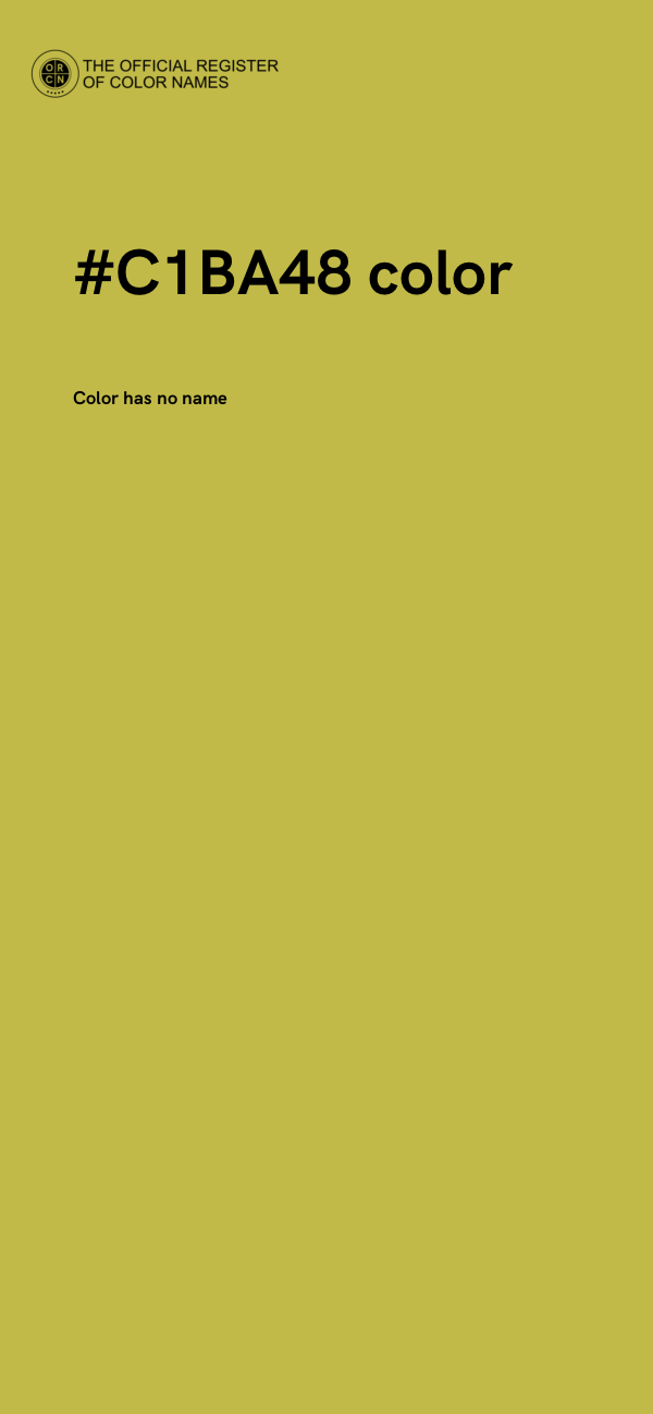 #C1BA48 color image