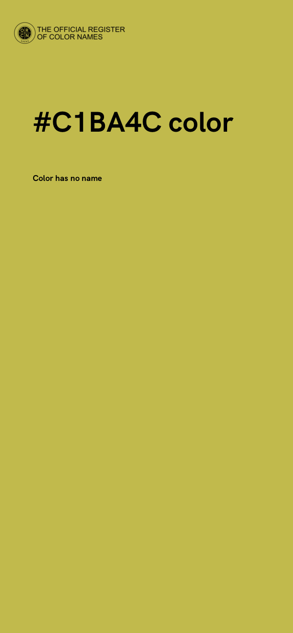 #C1BA4C color image