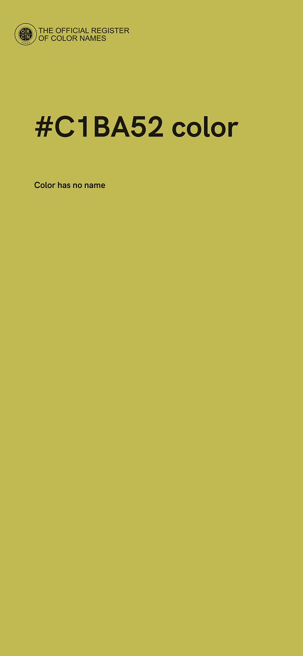 #C1BA52 color image