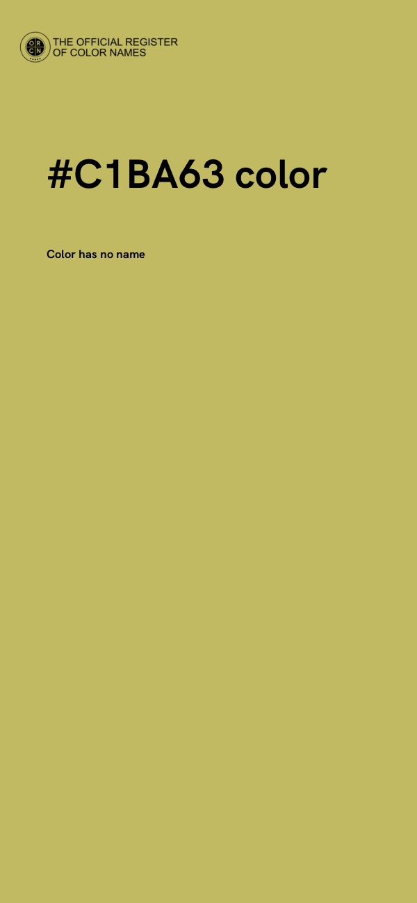 #C1BA63 color image