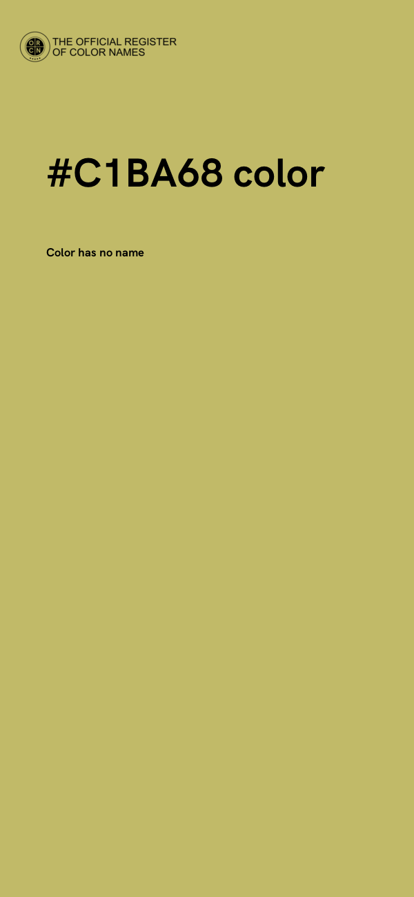 #C1BA68 color image