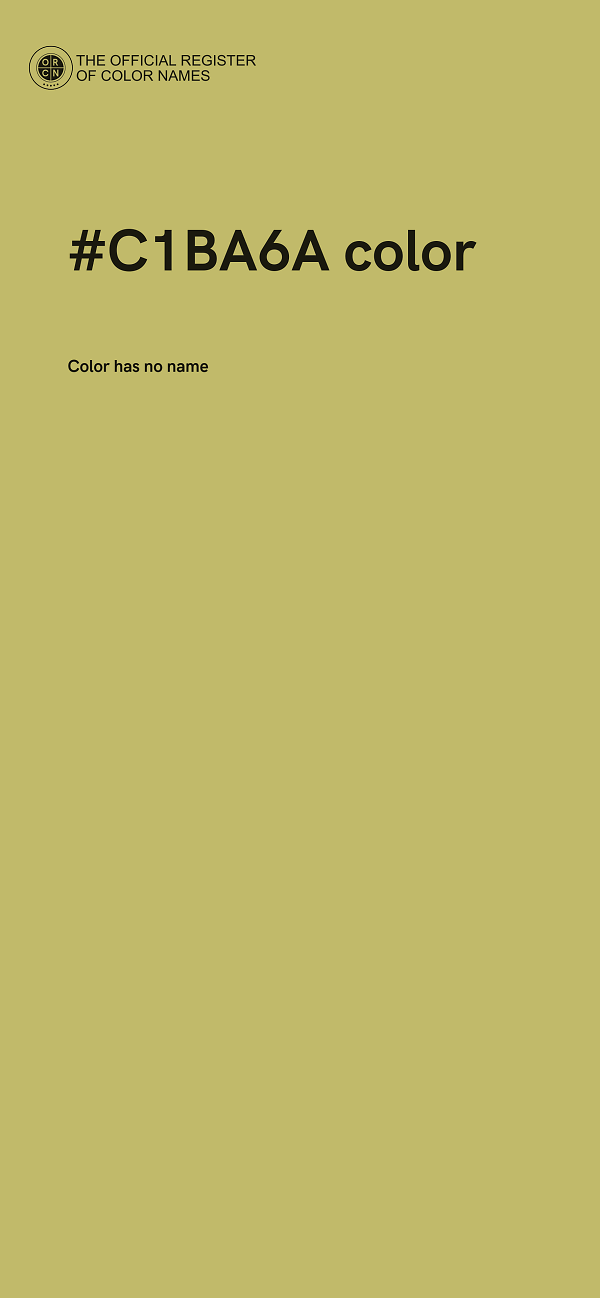 #C1BA6A color image