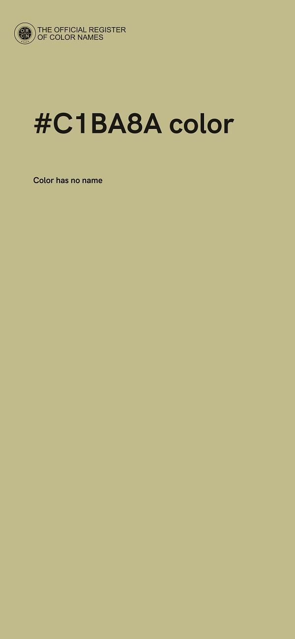 #C1BA8A color image