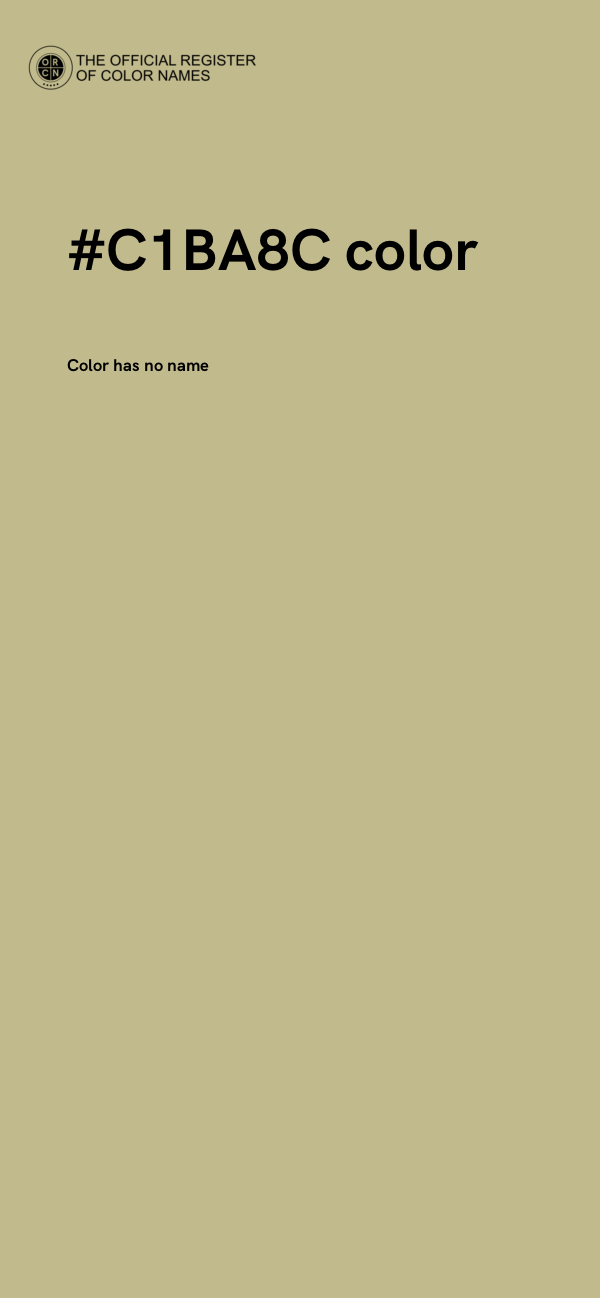 #C1BA8C color image