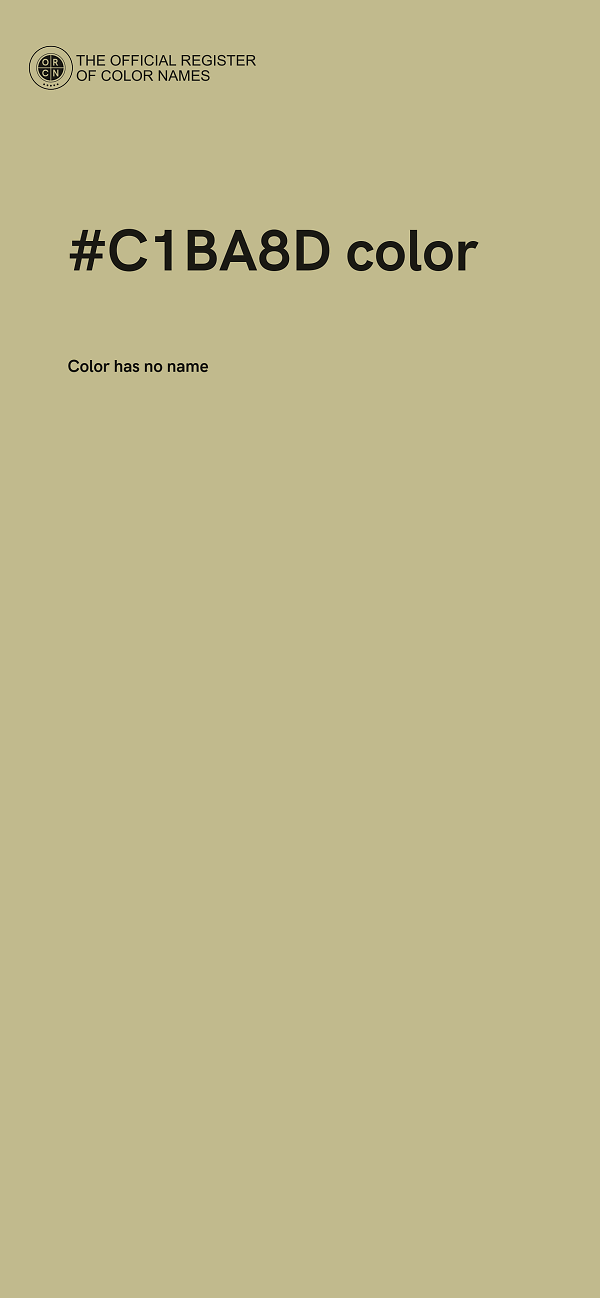 #C1BA8D color image