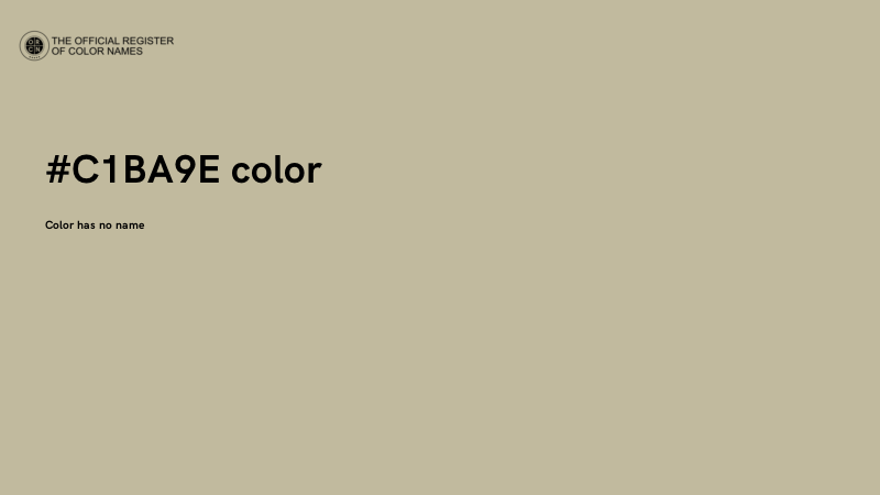 #C1BA9E color image