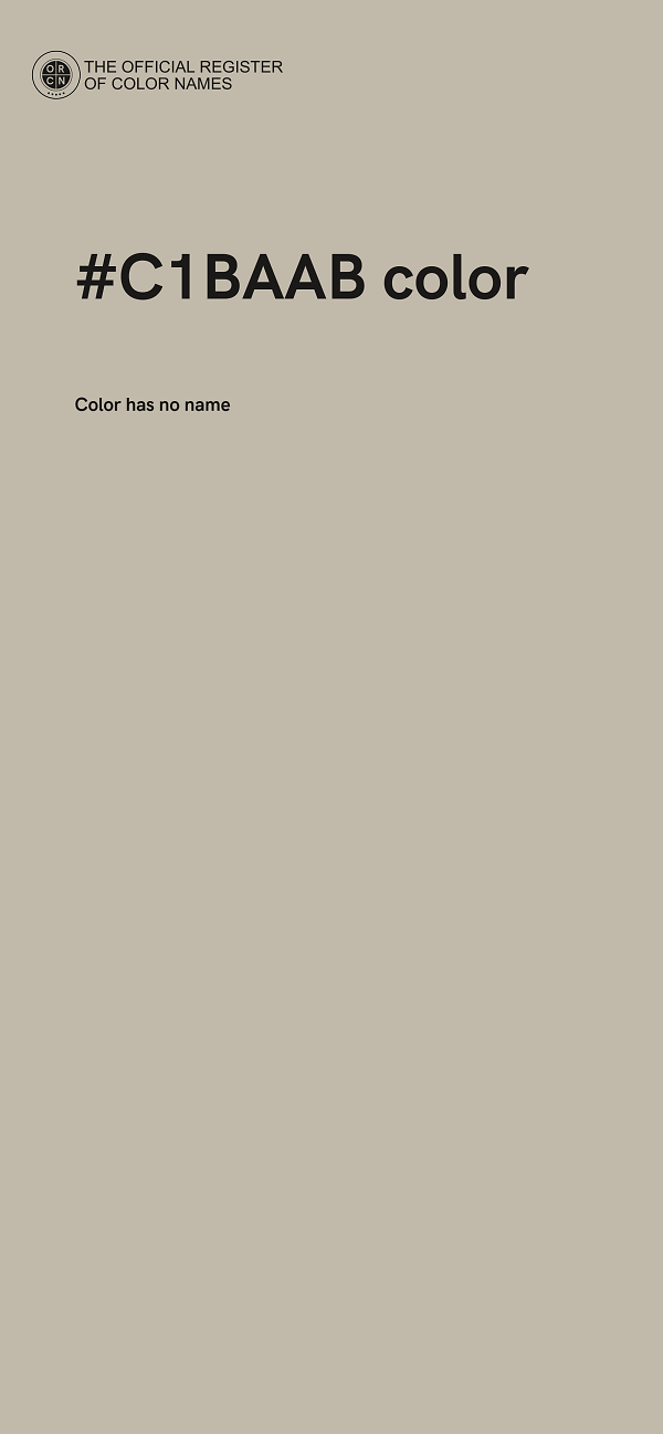 #C1BAAB color image