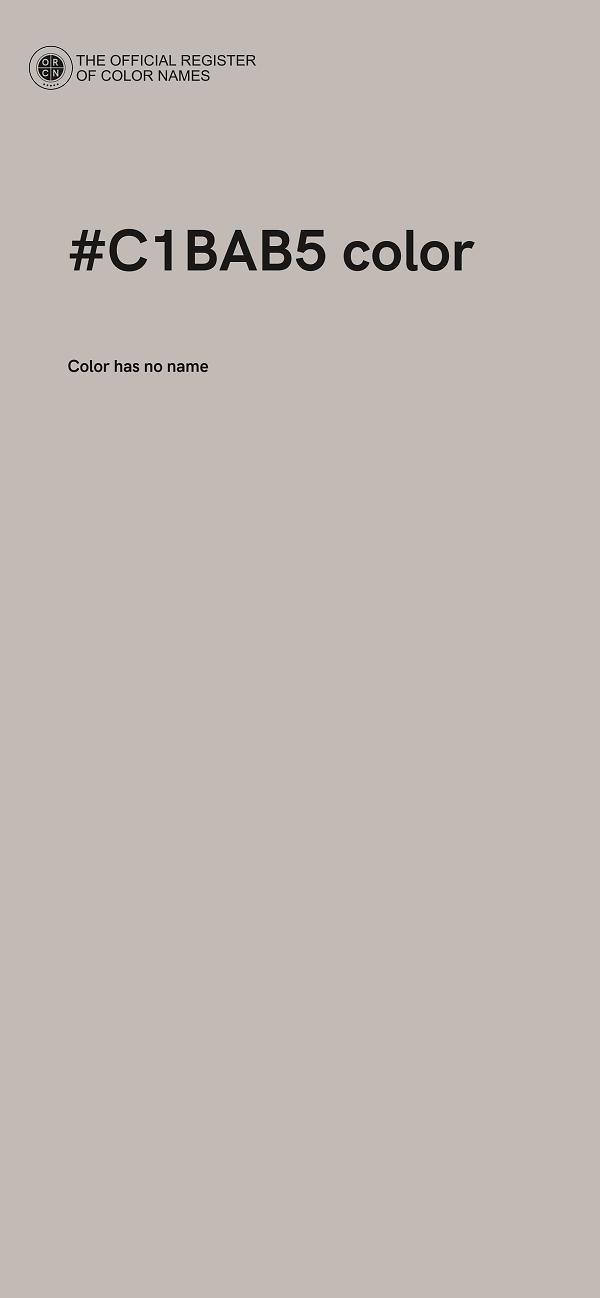 #C1BAB5 color image